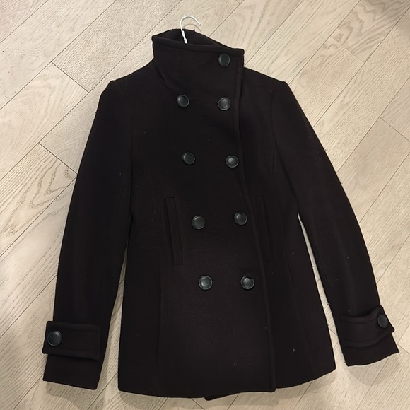 Babaton | Howell Wool Peacoat | Eggplant | Size S - Picture 4 of 8